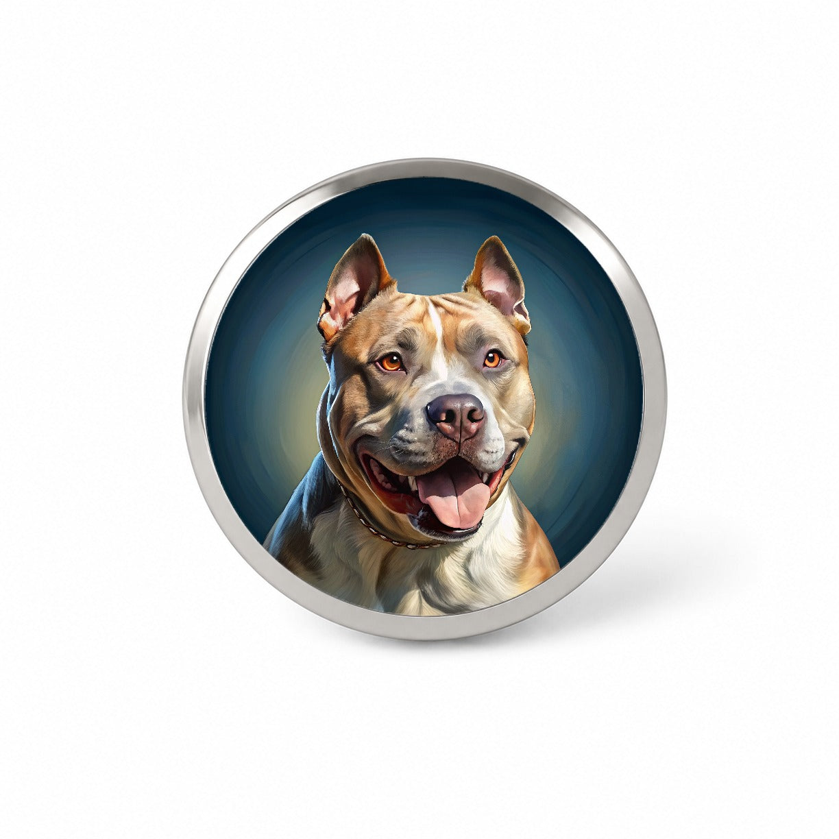 American Staffordshire Terrier Dog Illustration Novelty Hat Backpack Lapel Pin