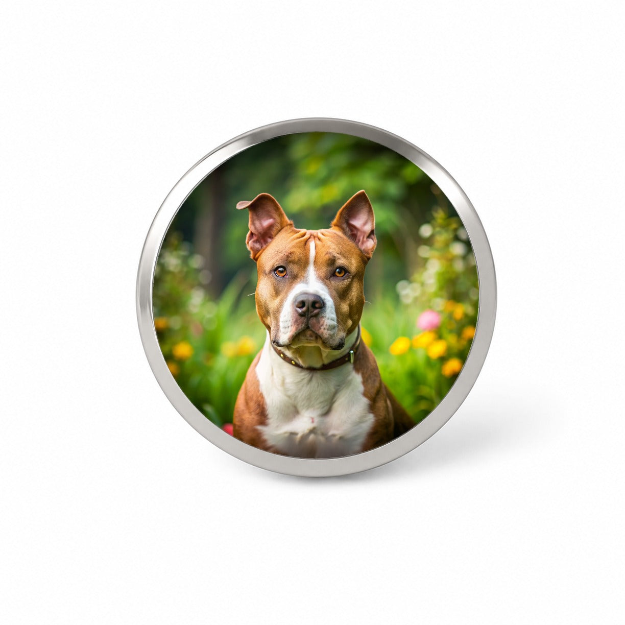 American Staffordshire Terrier Dog Photo Novelty Hat Backpack Lapel Pin