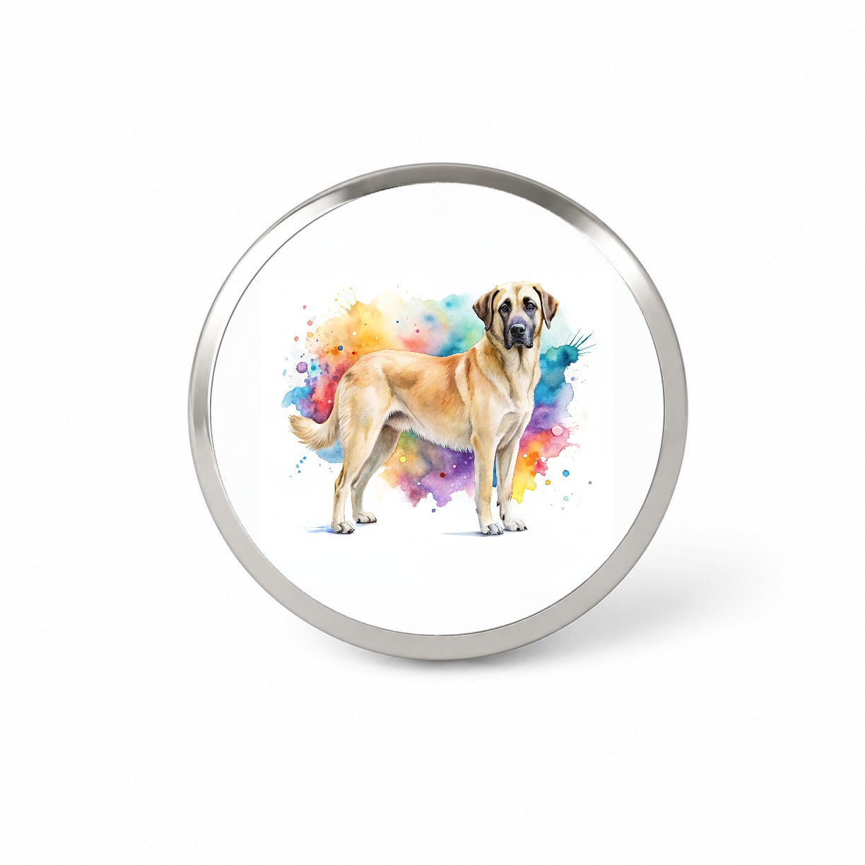 Anatolian Shepherd Dog Watercolor Style Novelty Hat Backpack Lapel Pin