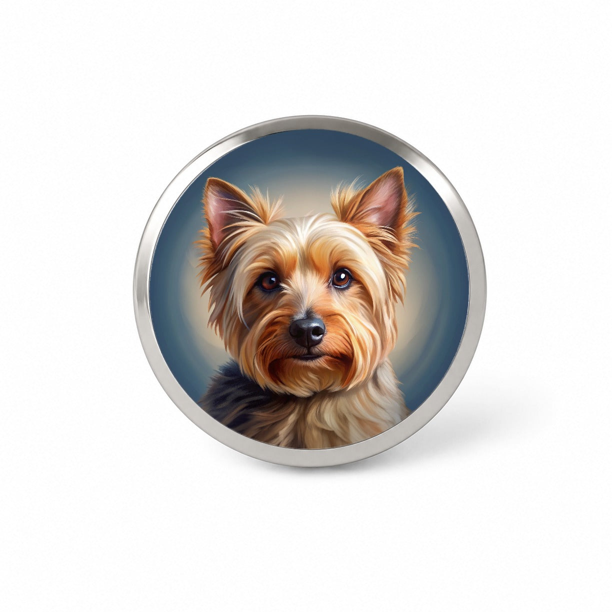 Australian Terrier Dog Illustration Novelty Hat Backpack Lapel Pin