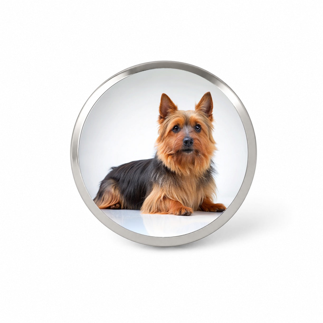 Australian Terrier Dog Photo Novelty Hat Backpack Lapel Pin
