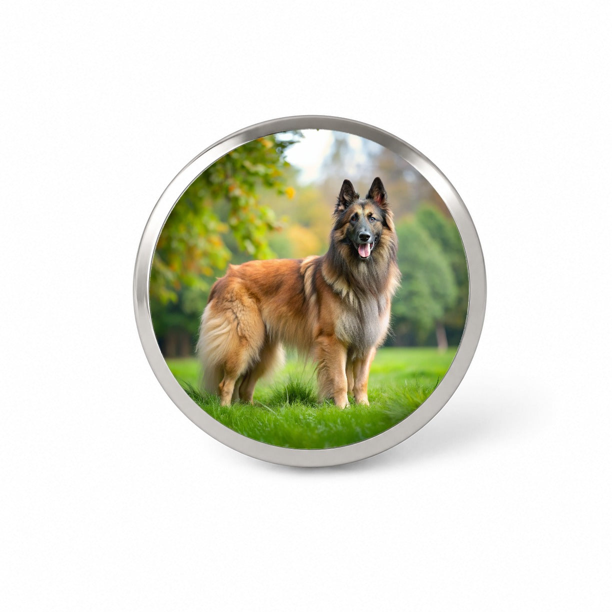 Belgian Tervuren Dog Photo Novelty Hat Backpack Lapel Pin