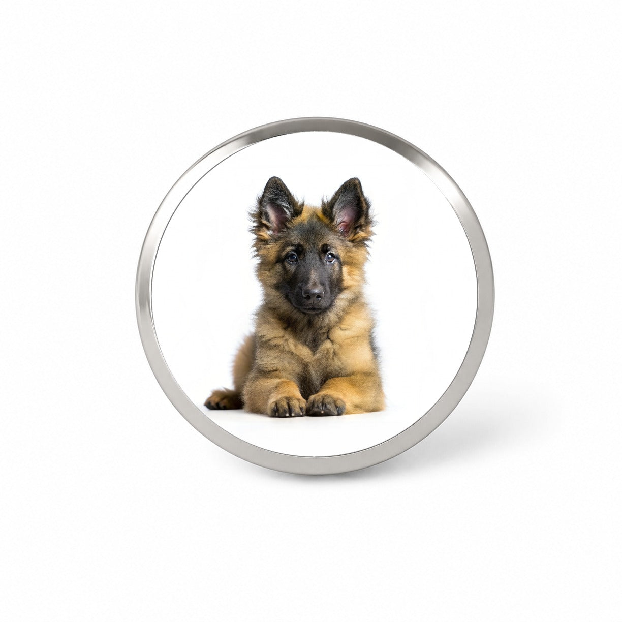 Belgian Tervuren Dog Puppy Photo Novelty Hat Backpack Lapel Pin