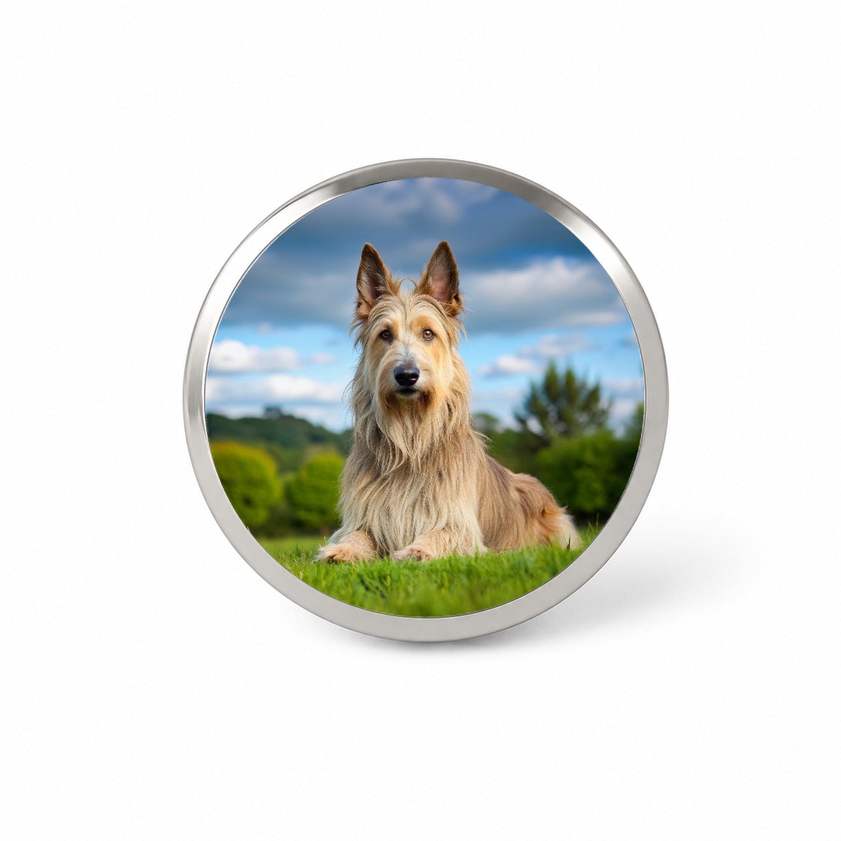 Berger Picard Dog Photo Novelty Hat Backpack Lapel Pin