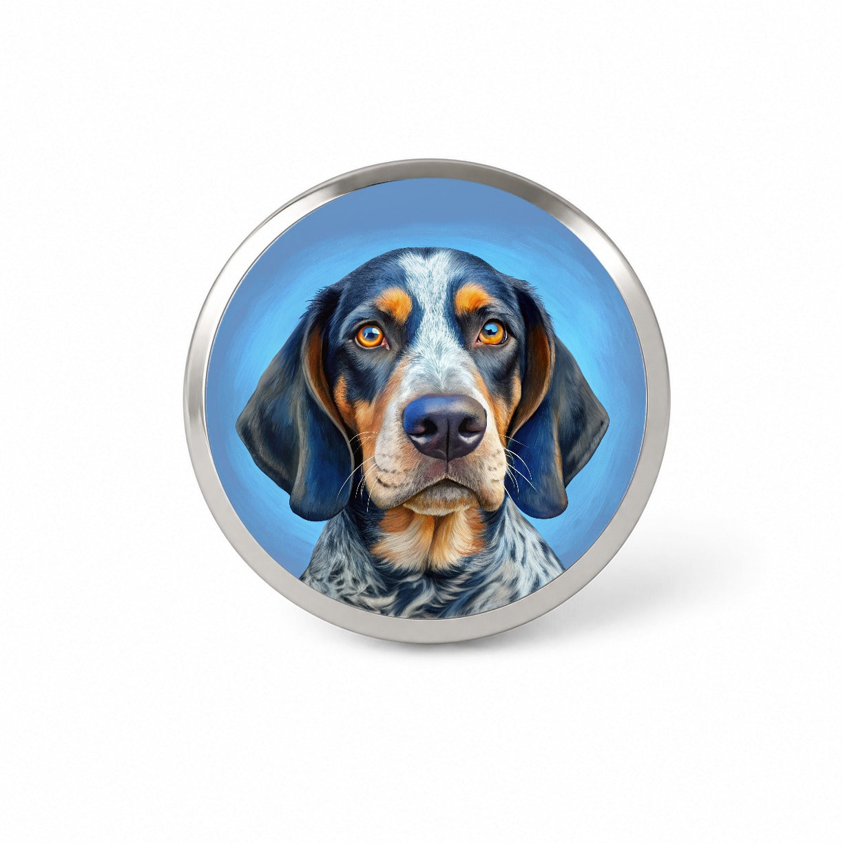 Bluetick Coonhound Dog Illustration Novelty Hat Backpack Lapel Pin