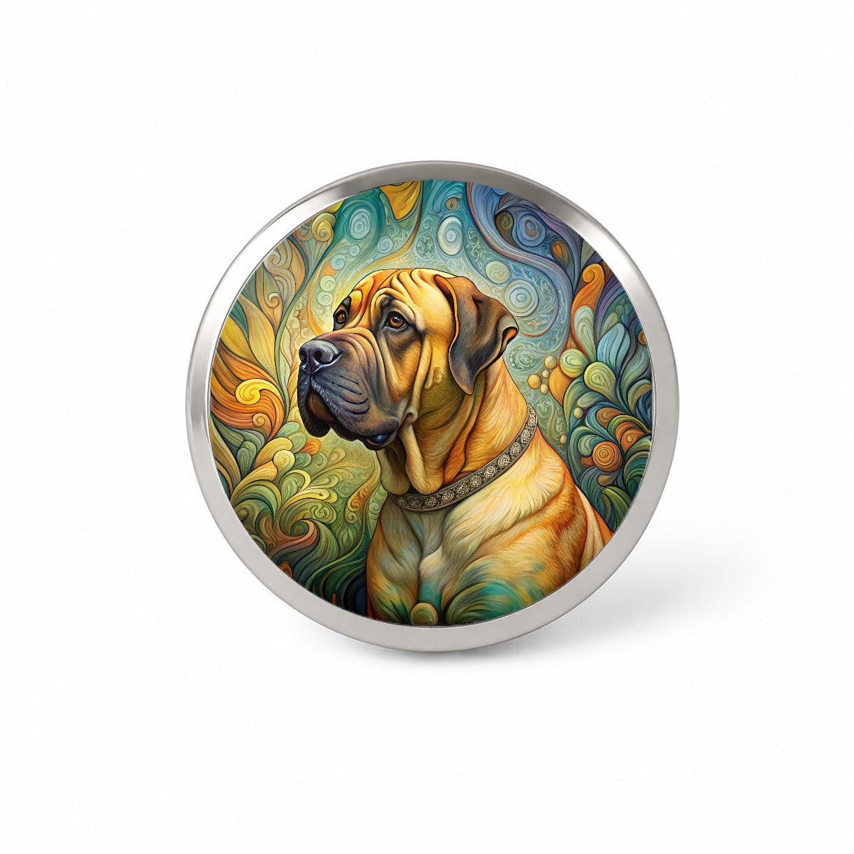 Boerboel Dog Art Nouveau Novelty Hat Backpack Lapel Pin