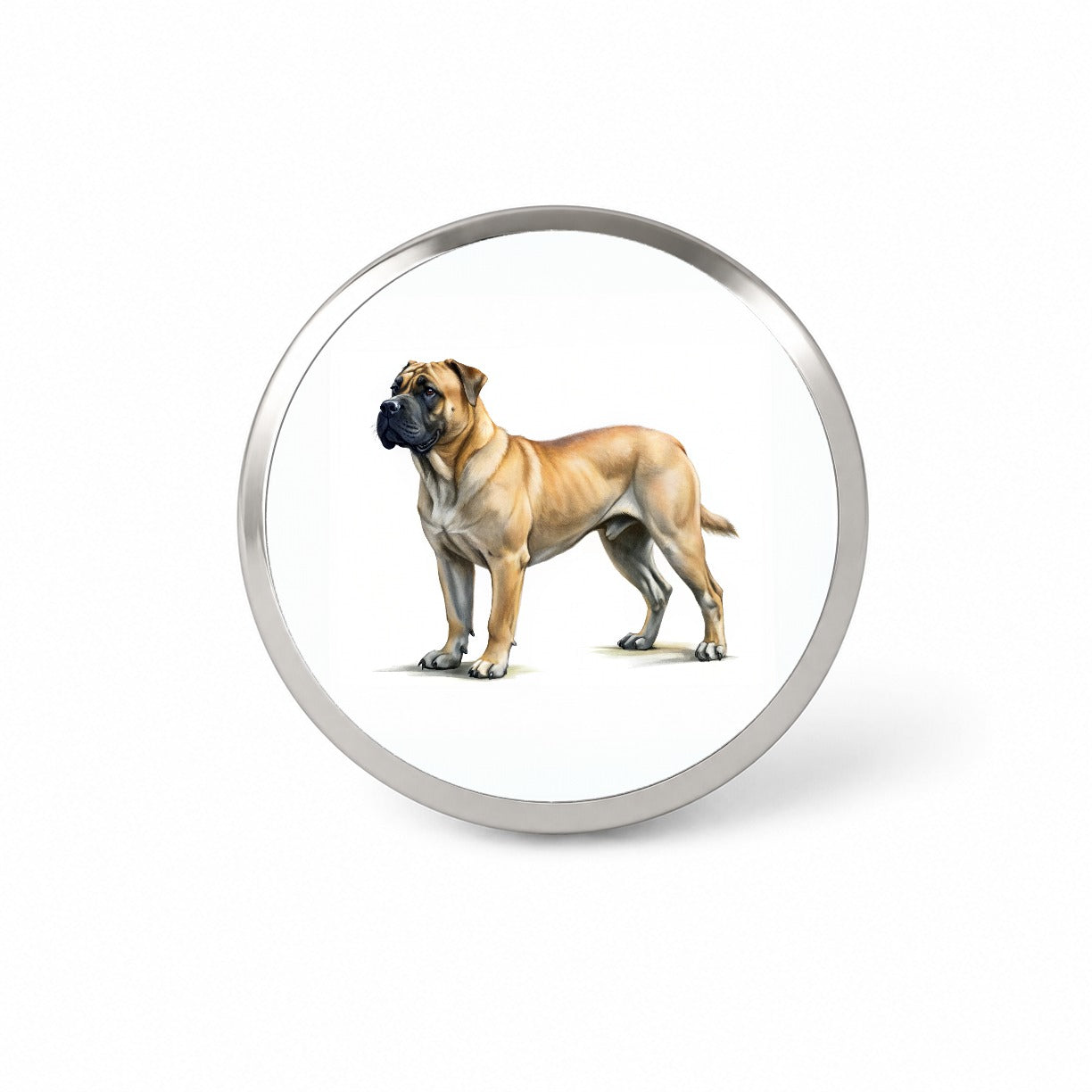 Boerboel Dog Illustration Novelty Hat Backpack Lapel Pin