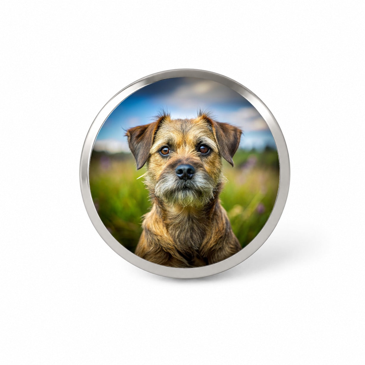 Border Terrier Dog Photo Novelty Hat Backpack Lapel Pin