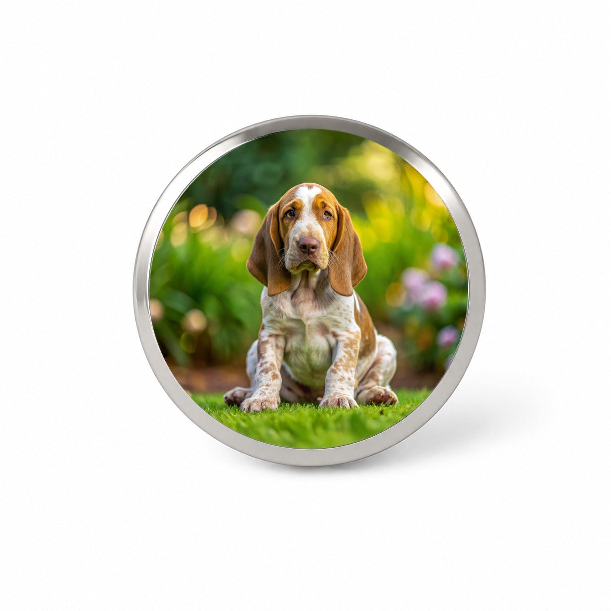 Bracco Italiano Dog Puppy Photo Novelty Hat Backpack Lapel Pin
