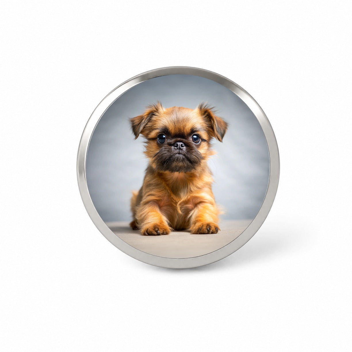 Brussels Griffon Dog Puppy Photo Novelty Hat Backpack Lapel Pin