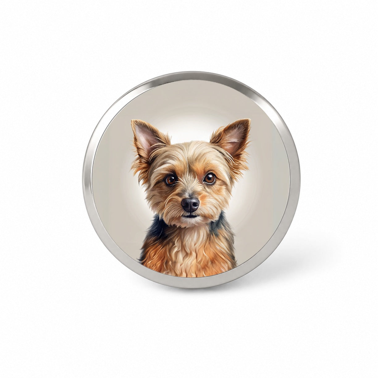 Chorkie Dog Illustration Novelty Hat Backpack Lapel Pin