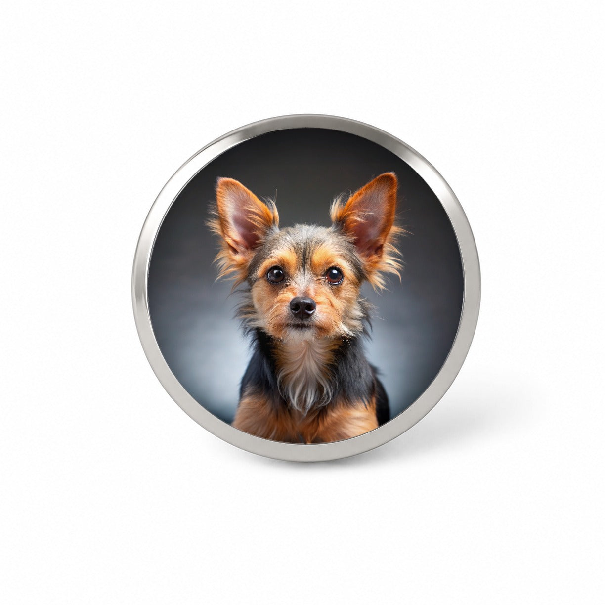 Chorkie Dog Photo Novelty Hat Backpack Lapel Pin