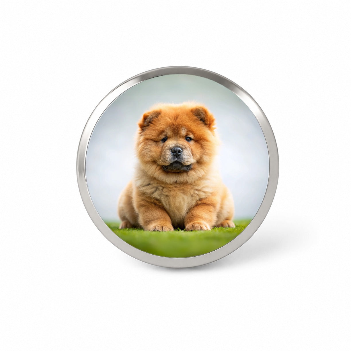 Chow Chow Dog Puppy Photo Novelty Hat Backpack Lapel Pin