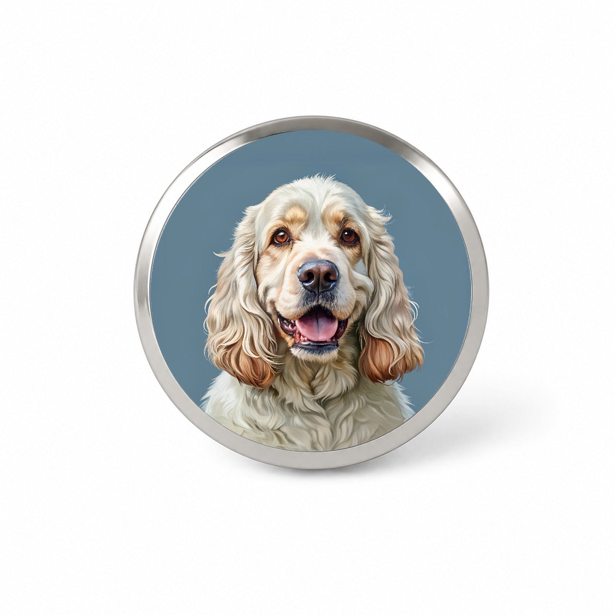 Clumber Spaniel Dog Illustration Novelty Hat Backpack Lapel Pin
