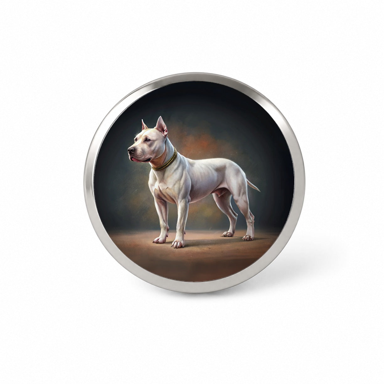 Dogo Argentino Dog Illustration Novelty Hat Backpack Lapel Pin