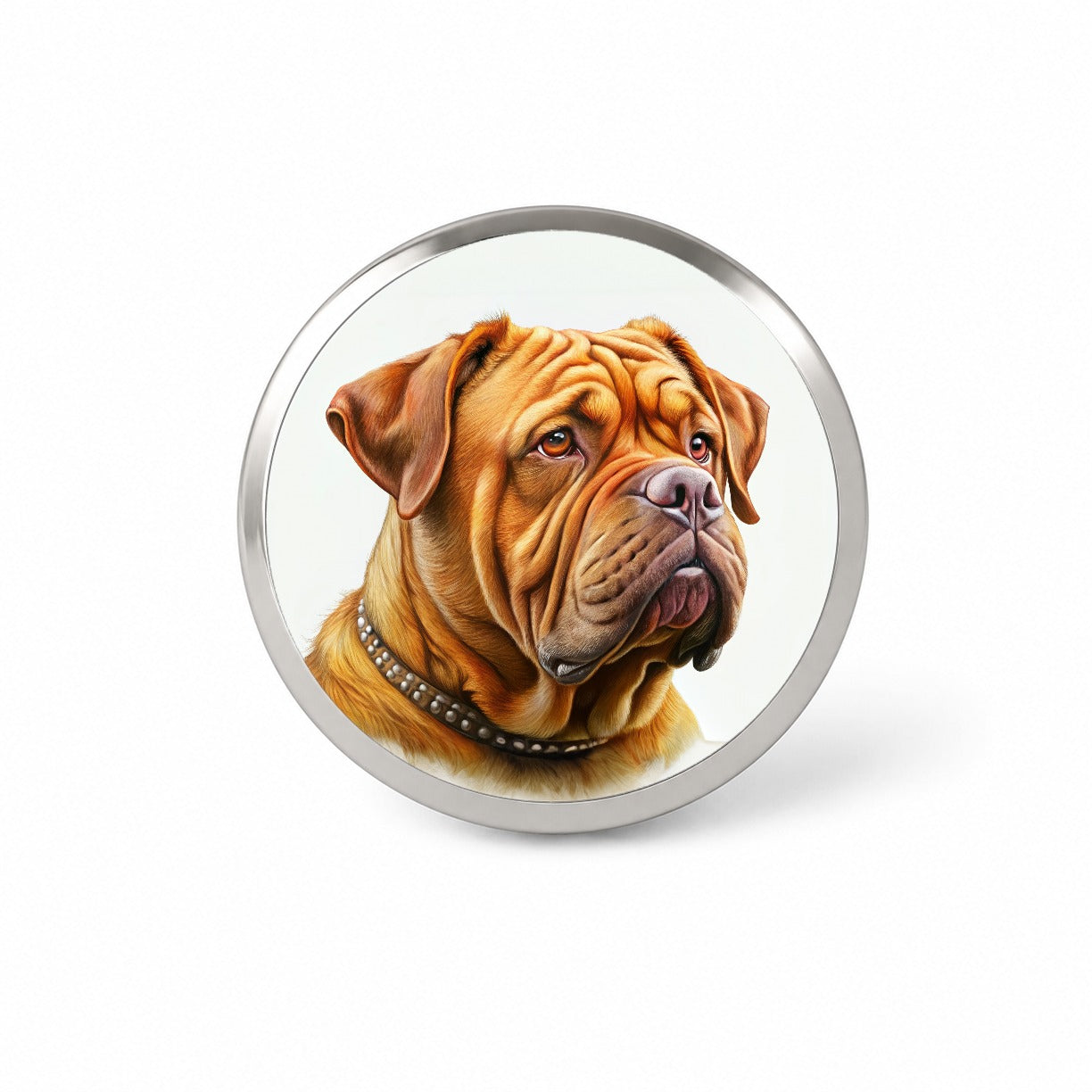Dogues De Bordeaux Dog Illustration Novelty Hat Backpack Lapel Pin