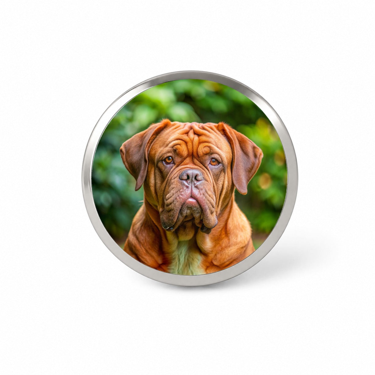 Dogues De Bordeaux Dog Photo Novelty Hat Backpack Lapel Pin