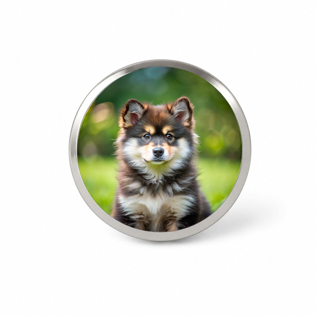 Finnish Lapphund Dog Puppy Photo Novelty Hat Backpack Lapel Pin