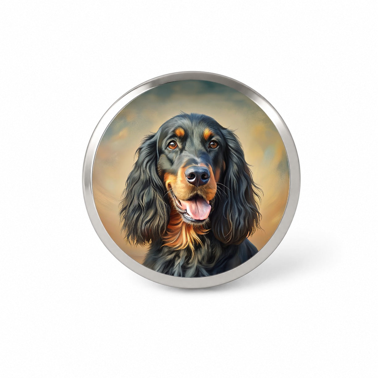 Gordon Setter Dog Illustration Novelty Hat Backpack Lapel Pin