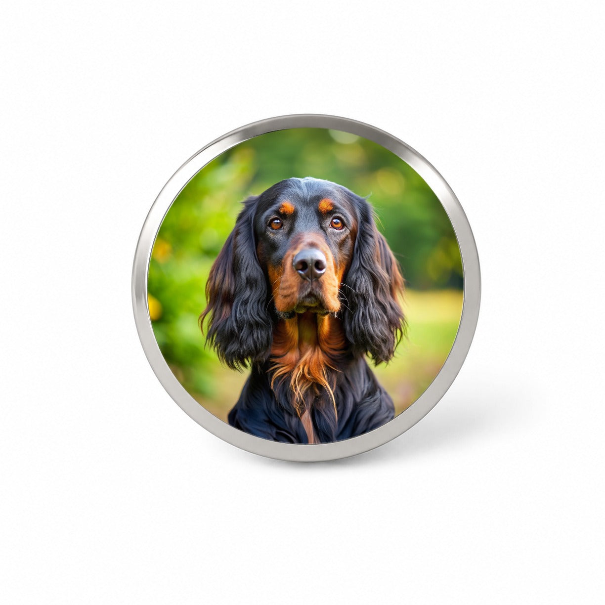Gordon Setter Dog Photo Novelty Hat Backpack Lapel Pin
