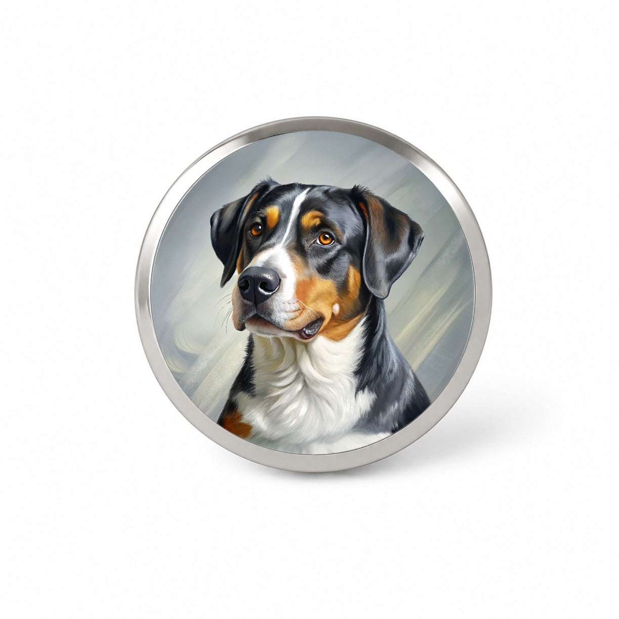 Greater Swiss Mountain Dog Illustration Novelty Hat Backpack Lapel Pin