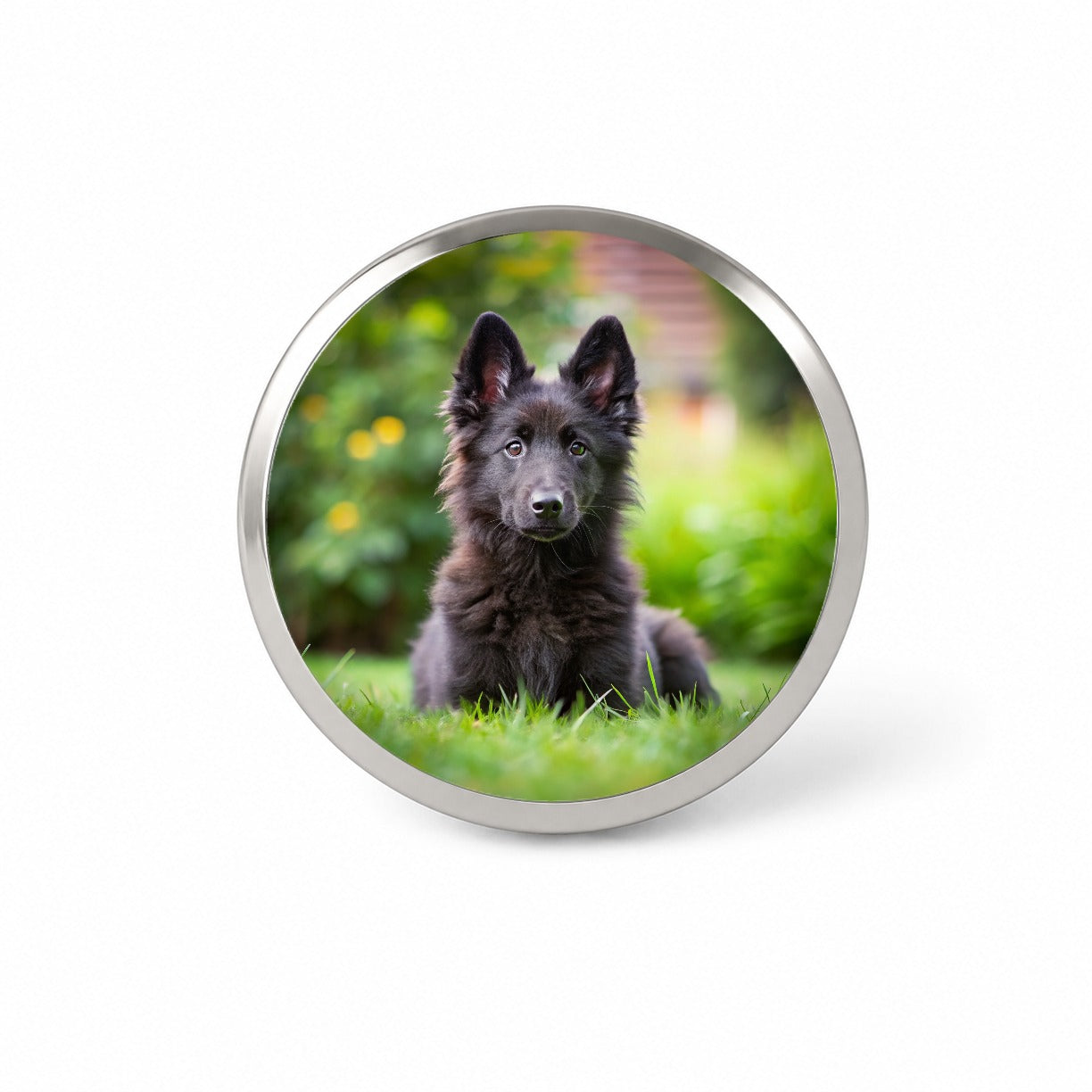 Groenendael Belgian Sheepdog Dog Puppy Photo Novelty Hat Backpack Lapel Pin
