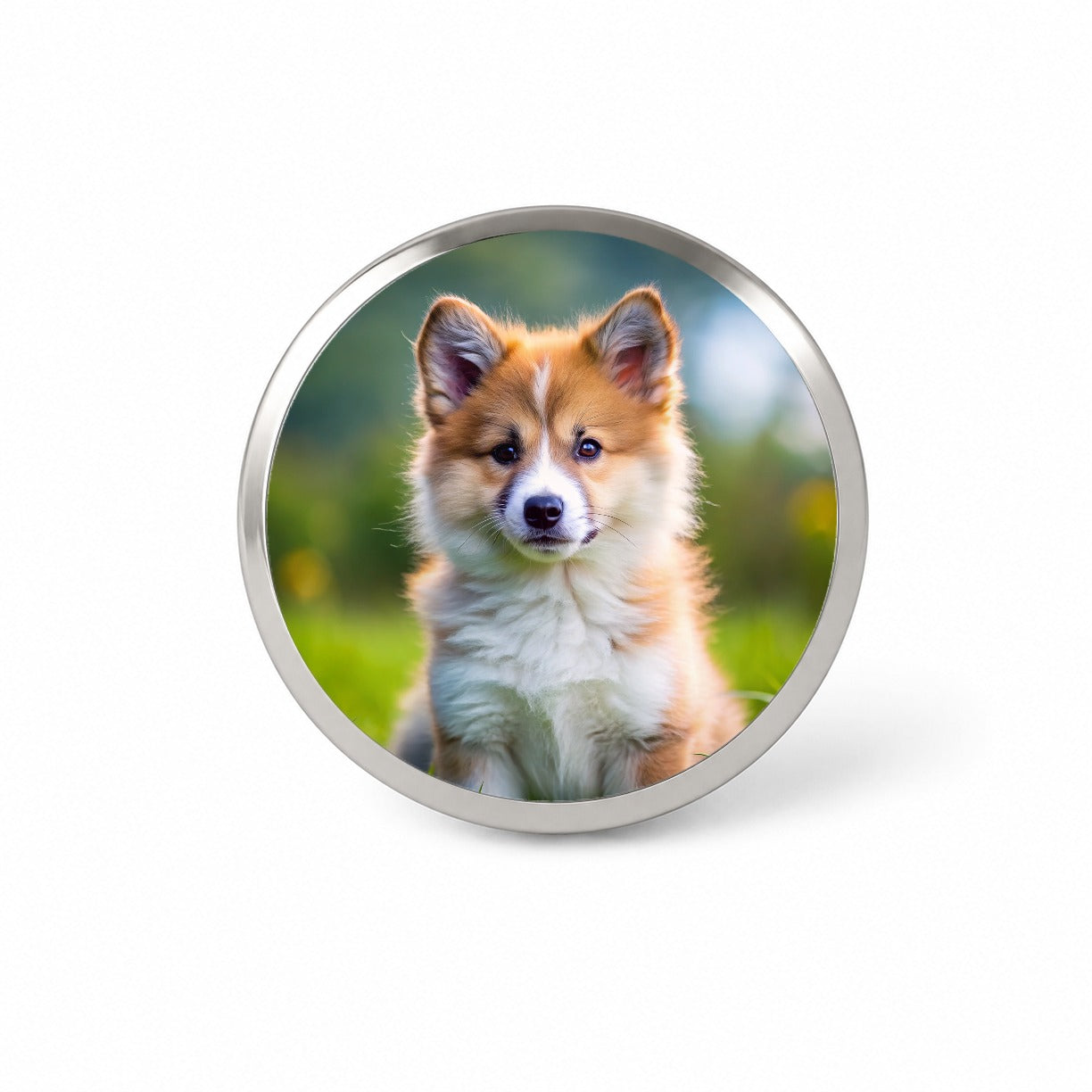 Icelandic Sheepdog Dog Puppy Photo Novelty Hat Backpack Lapel Pin