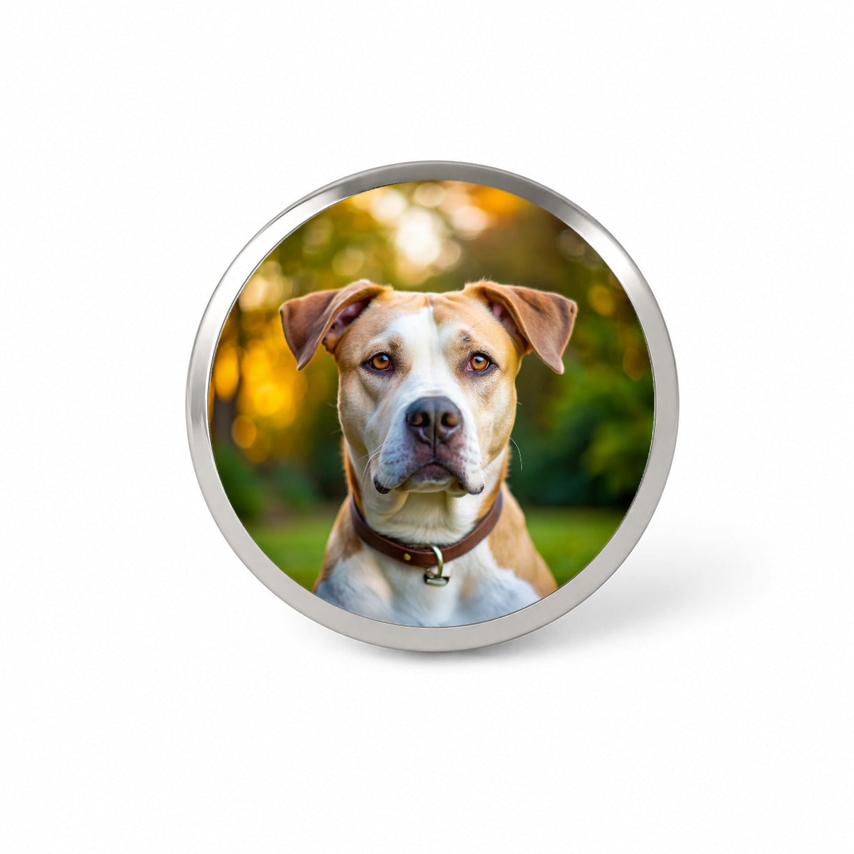 Labrabull Dog Photo Novelty Hat Backpack Lapel Pin