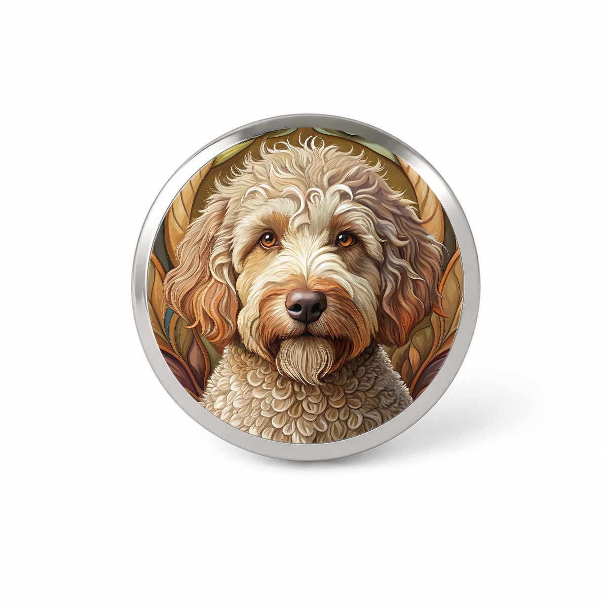 Lagotto Romagnolo Dog Art Nouveau Novelty Hat Backpack Lapel Pin