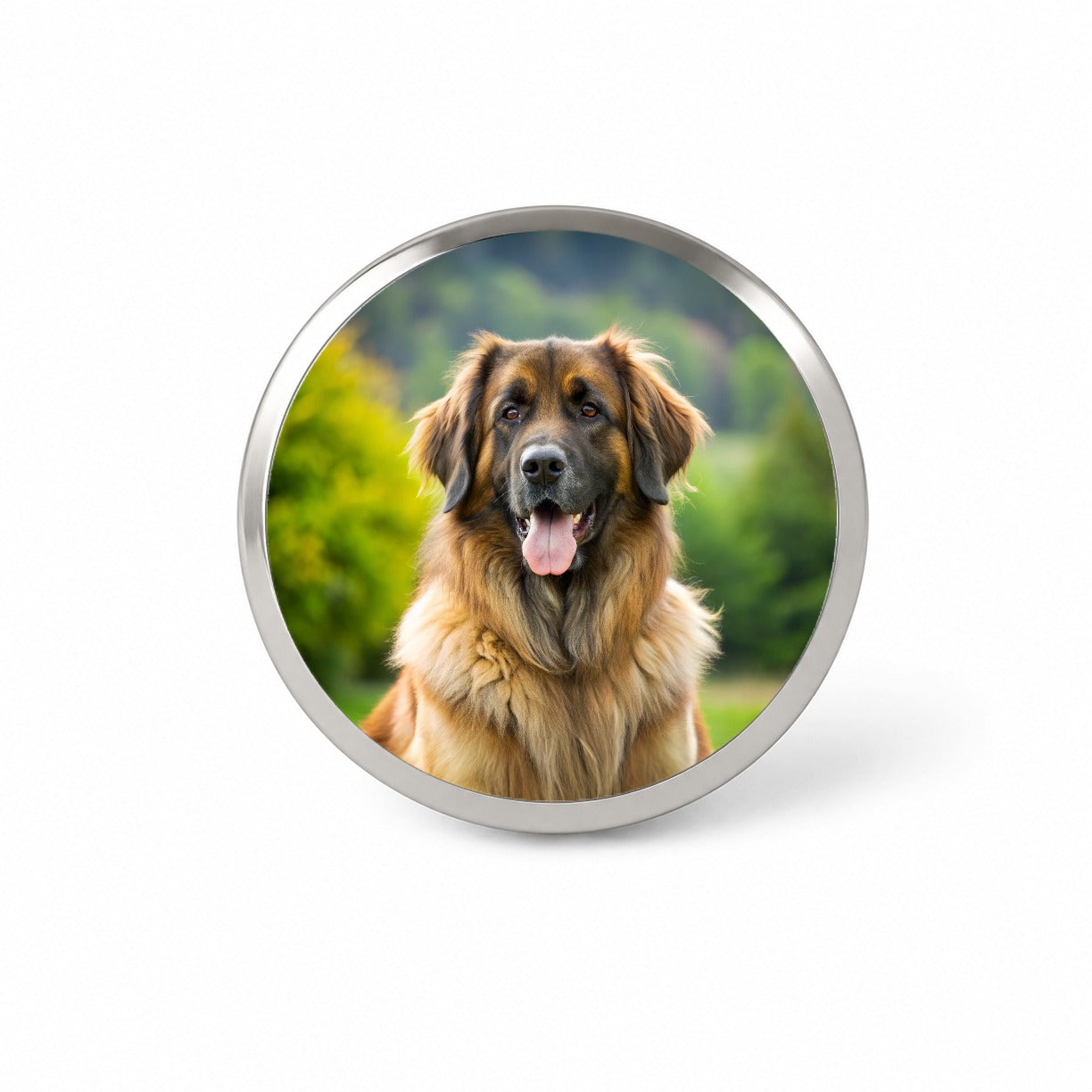 Leonberger Dog Photo Novelty Hat Backpack Lapel Pin