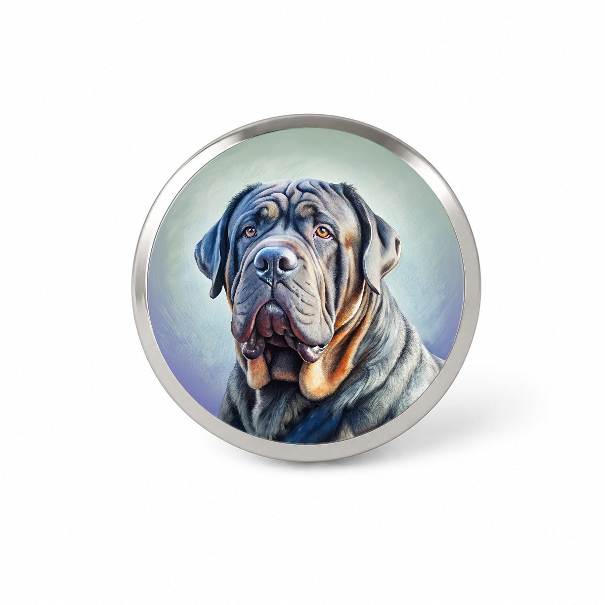 Neapolitan Mastiff Dog Illustration Novelty Hat Backpack Lapel Pin