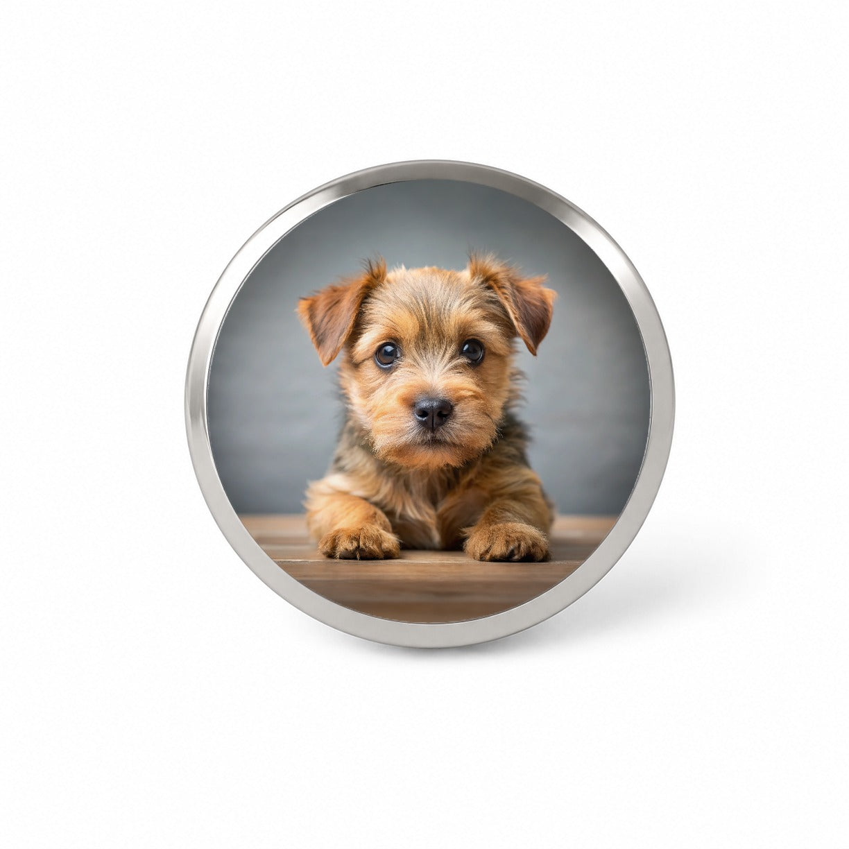 Norfolk Terrier Dog Puppy Photo Novelty Hat Backpack Lapel Pin
