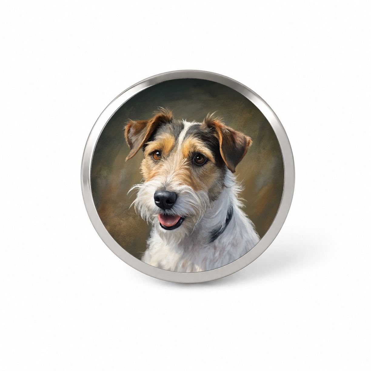Parson Russell Terrier Dog Illustration Novelty Hat Backpack Lapel Pin