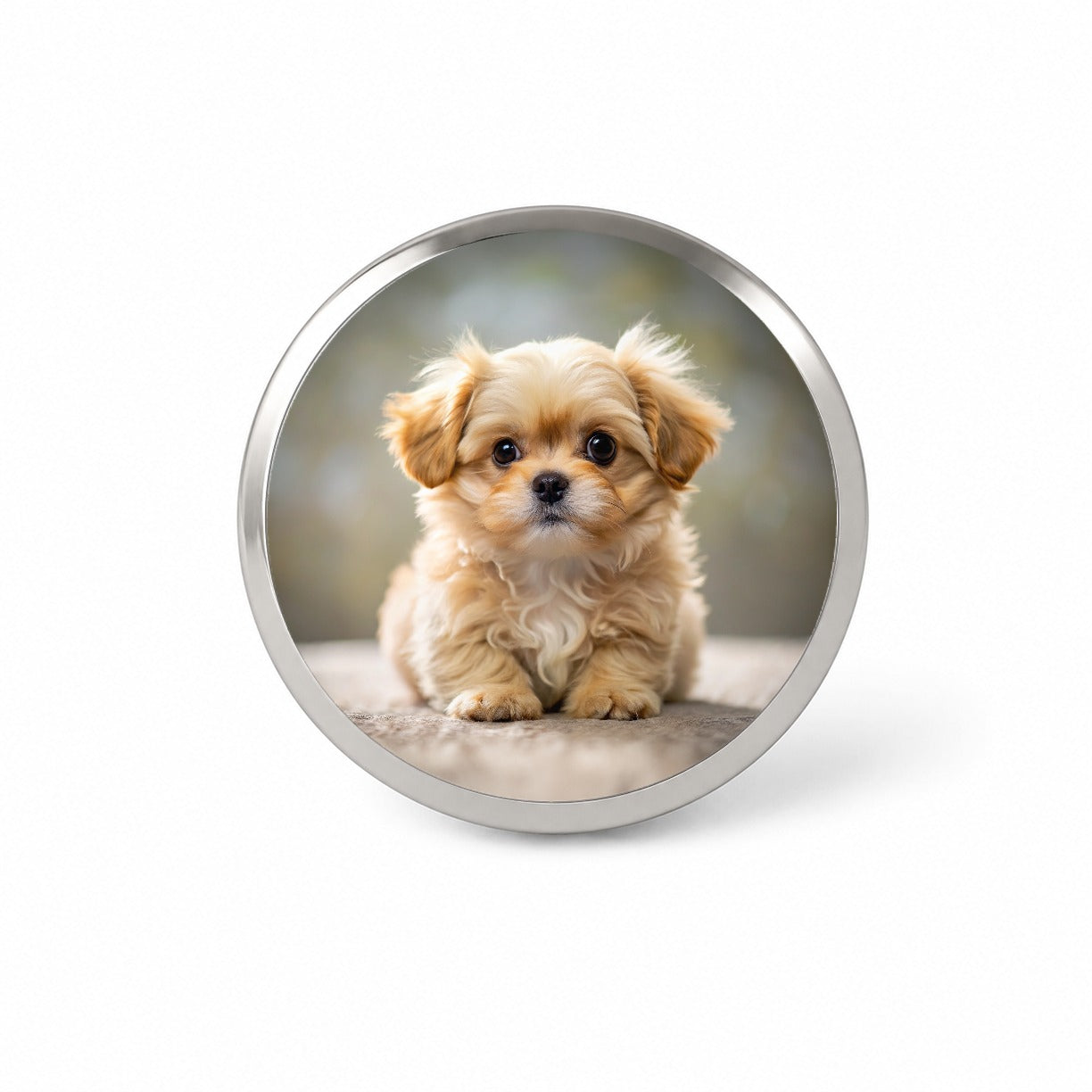 Pekapoo Dog Puppy Photo Novelty Hat Backpack Lapel Pin