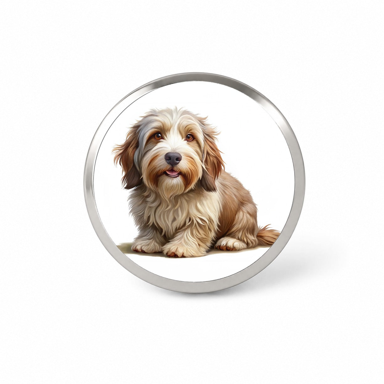 Petit Basset Griffon Vendeen Dog Illustration Novelty Hat Backpack Lapel Pin
