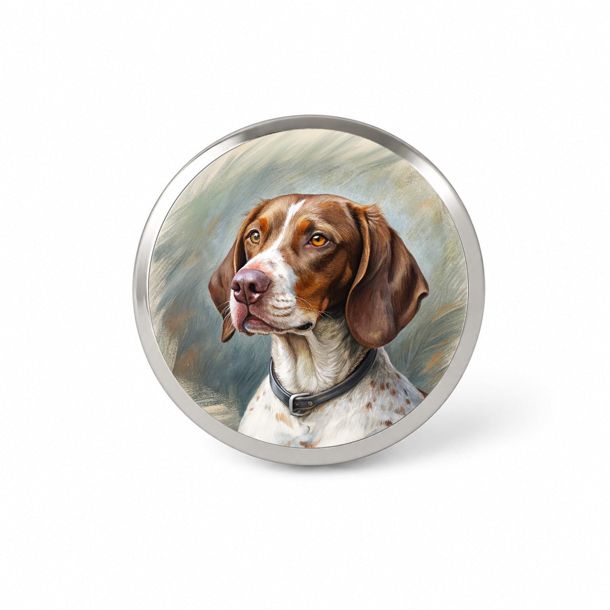 Pointer Dog Illustration Novelty Hat Backpack Lapel Pin