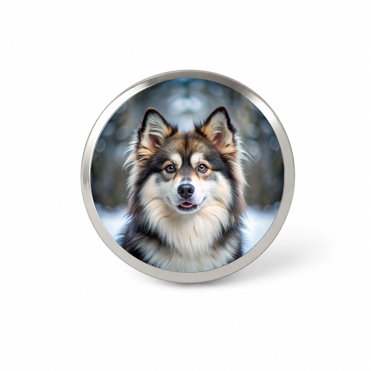 Pomsky Dog Photo Novelty Hat Backpack Lapel Pin
