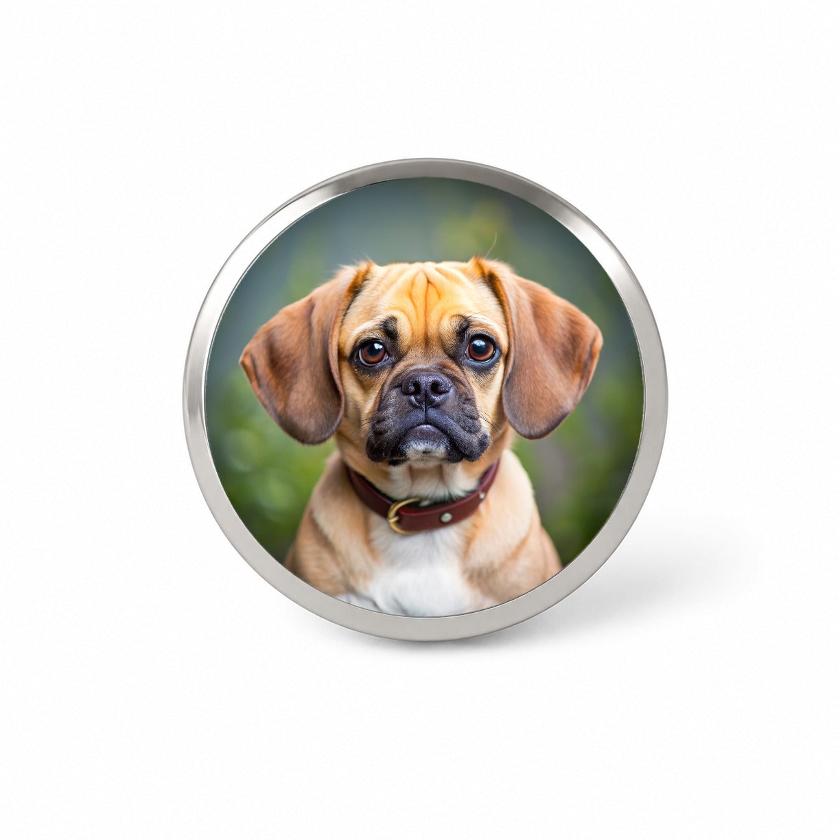 Puggle Dog Photo Novelty Hat Backpack Lapel Pin