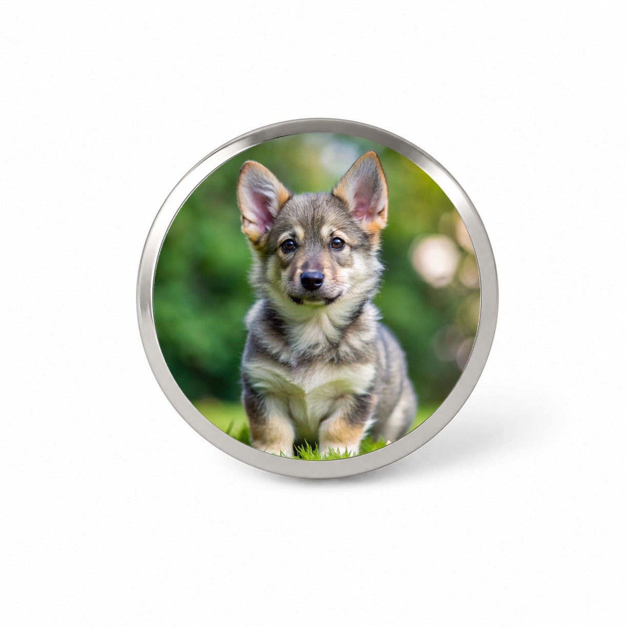 Swedish Vallhund Dog Puppy Photo Novelty Hat Backpack Lapel Pin