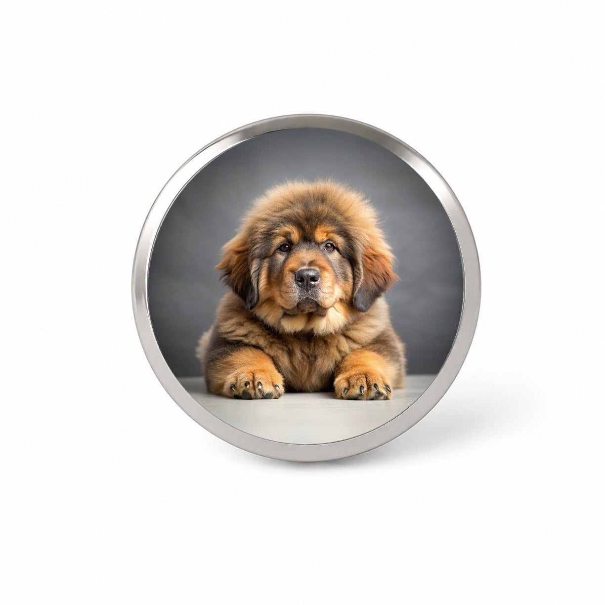 Tibetan Mastiff Dog Puppy Photo Novelty Hat Backpack Lapel Pin