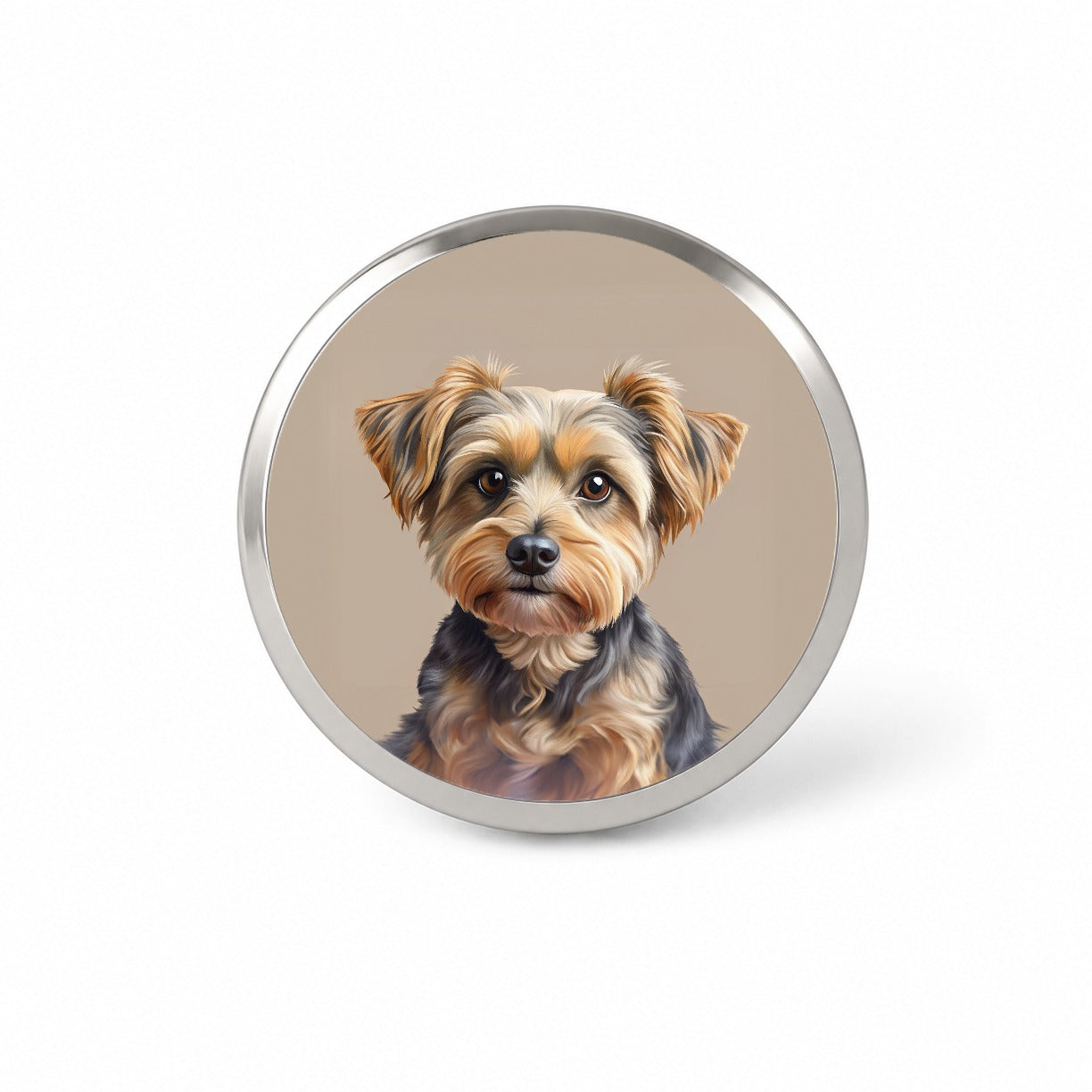 Yorkipoo Dog Illustration Novelty Hat Backpack Lapel Pin