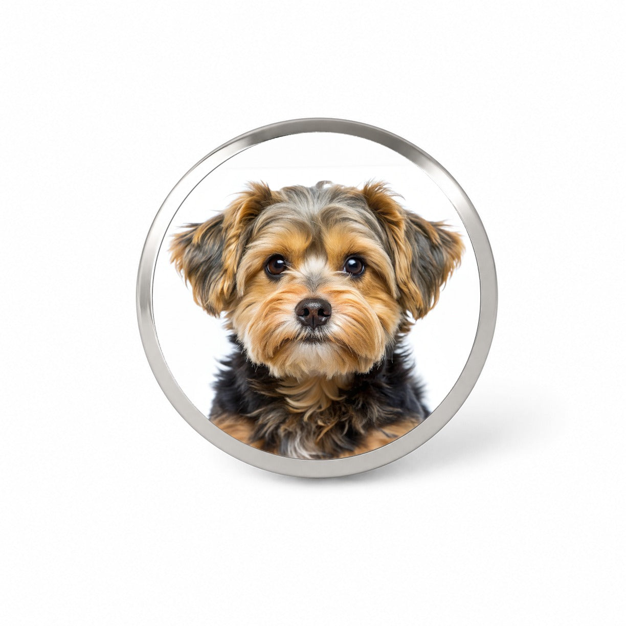 Yorkipoo Dog Photo Novelty Hat Backpack Lapel Pin