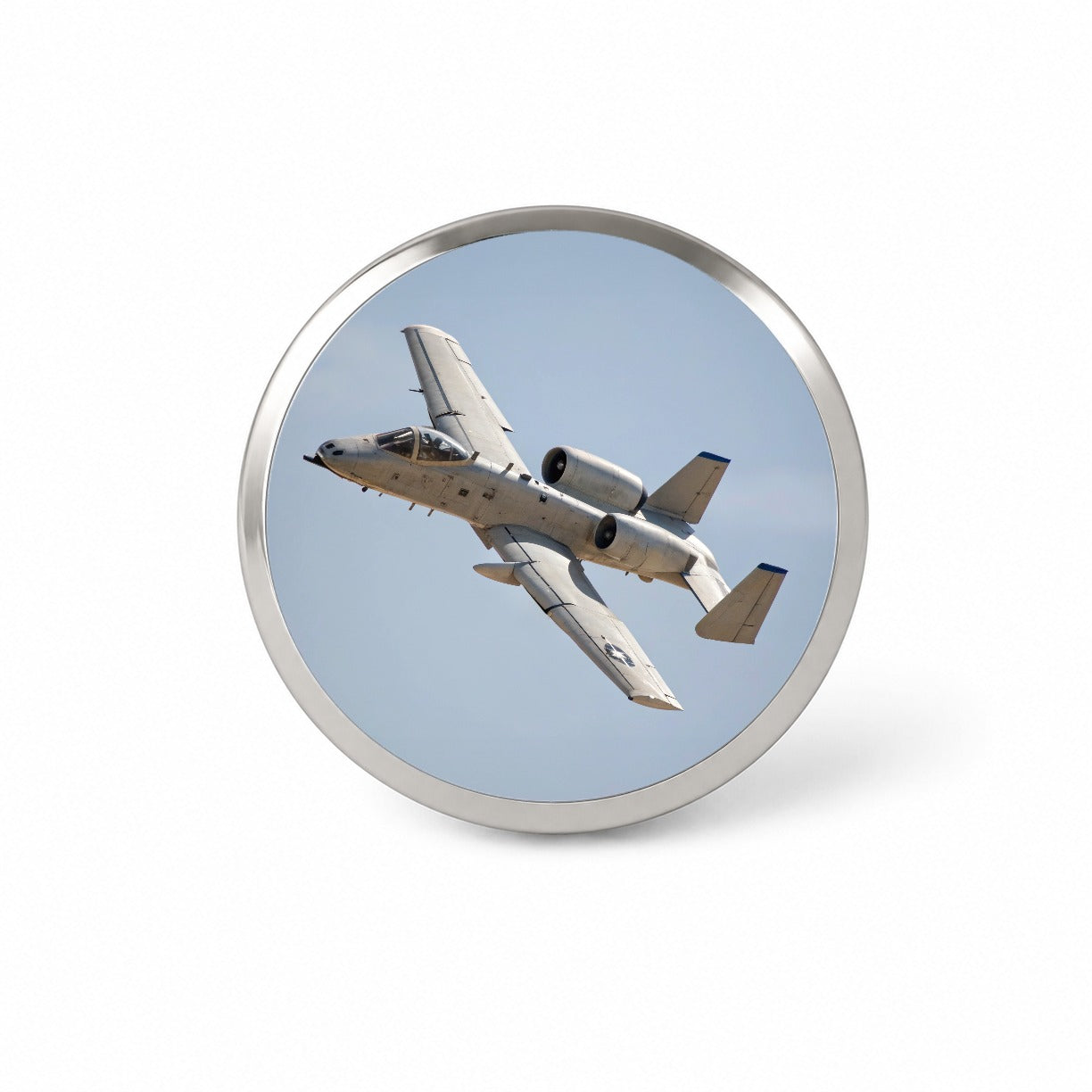 A-10 Thunderbolt II Warthog US Air Force Plane In Flight Novelty Hat Backpack Lapel Pin