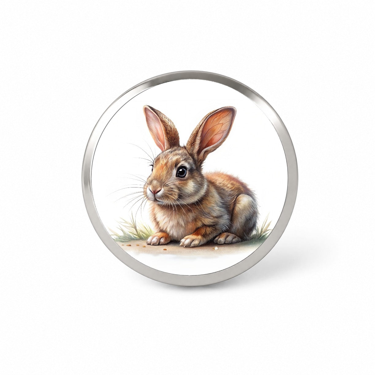 Rabbit Bunny Illustration Novelty Hat Backpack Lapel Pin