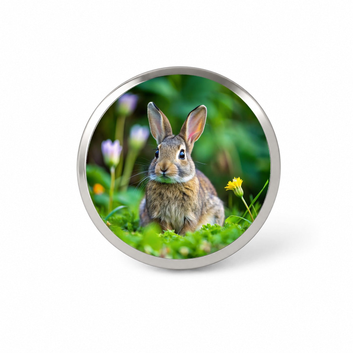 Rabbit Bunny Photo Novelty Hat Backpack Lapel Pin
