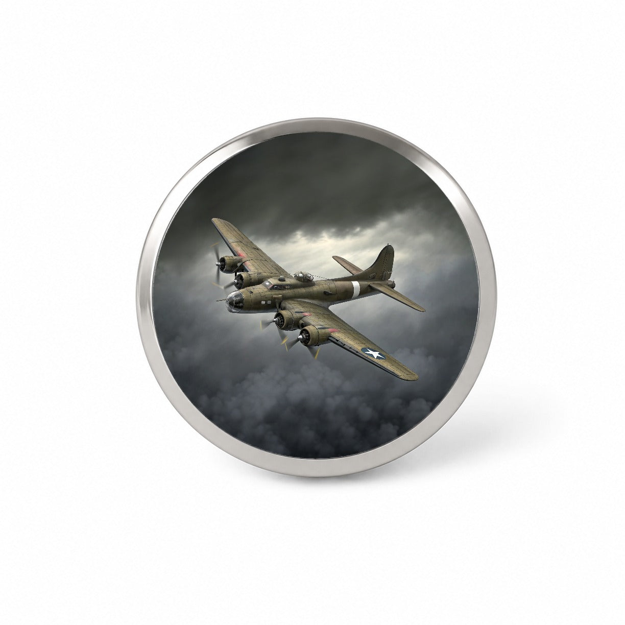WWII B-17 Flying Fortress Heavy Bomber US Air Force Novelty Hat Backpack Lapel Pin