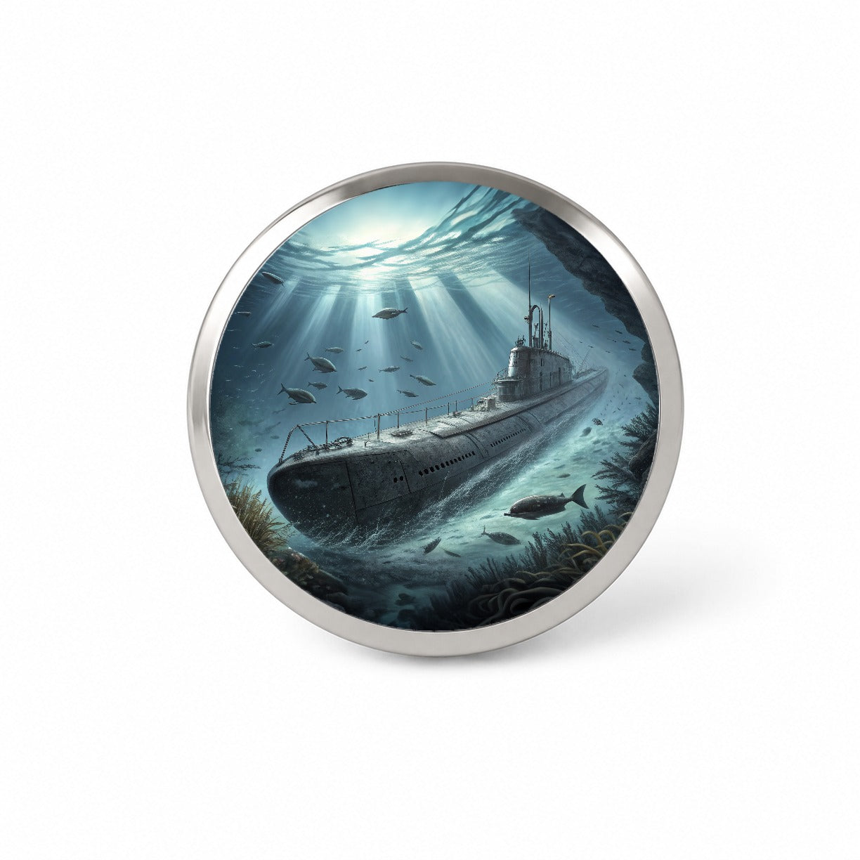 WWII German U-Boat Submarine Novelty Hat Backpack Lapel Pin