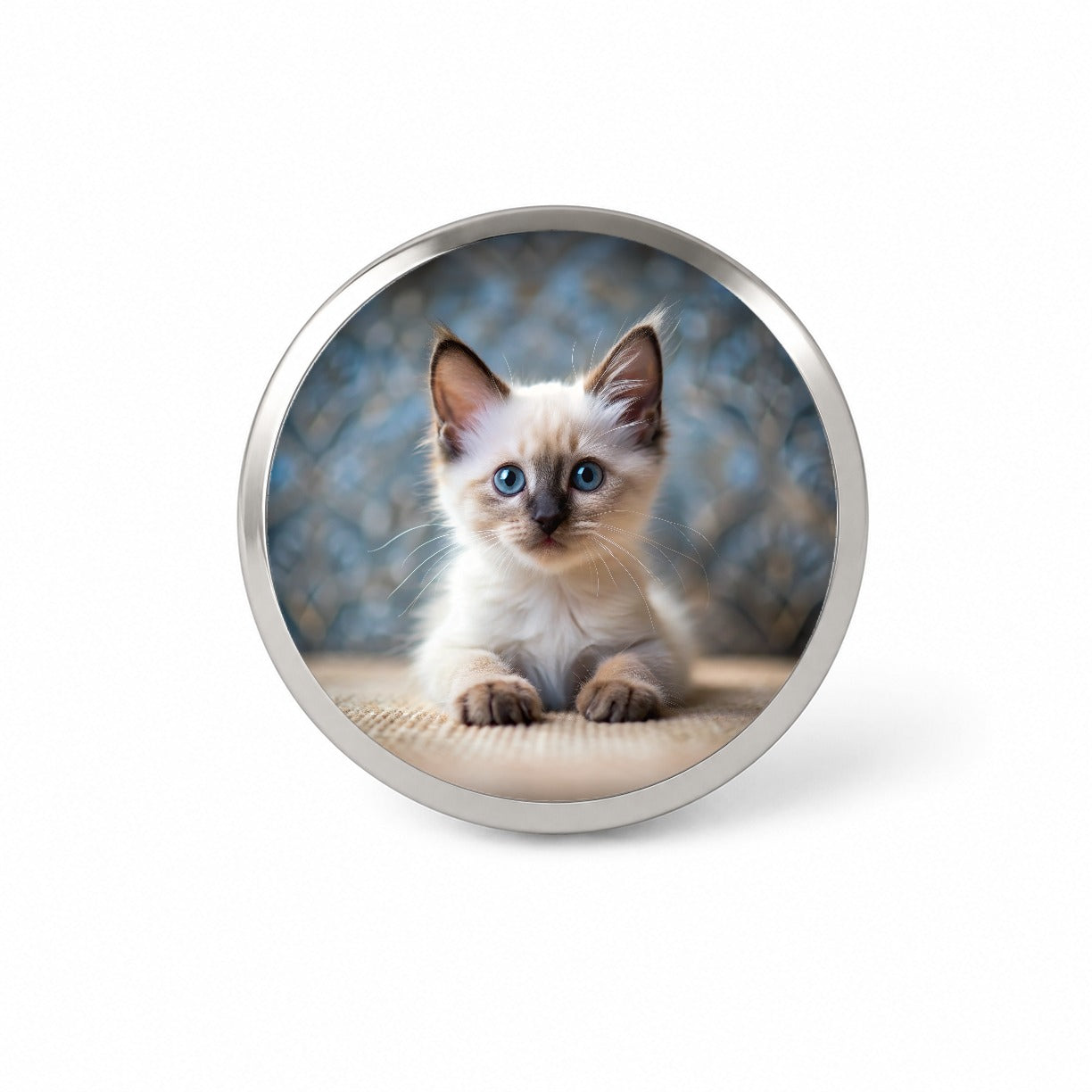 Balinese Cat Kitten Photo Novelty Hat Backpack Lapel Pin