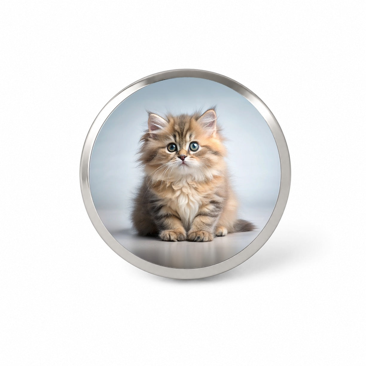 British Longhair Cat Kitten Photo Novelty Hat Backpack Lapel Pin