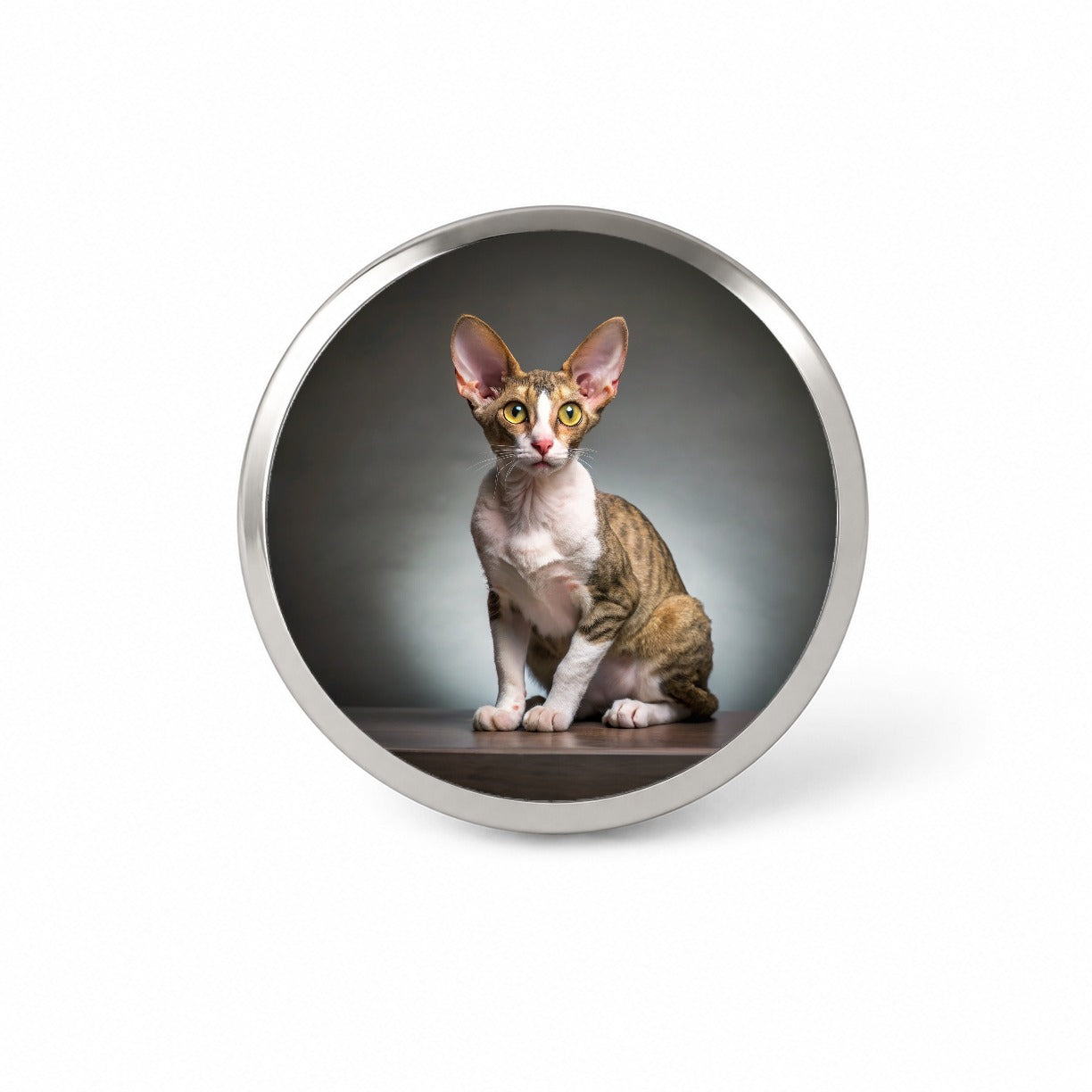 Cornish Rex Cat Photo Novelty Hat Backpack Lapel Pin